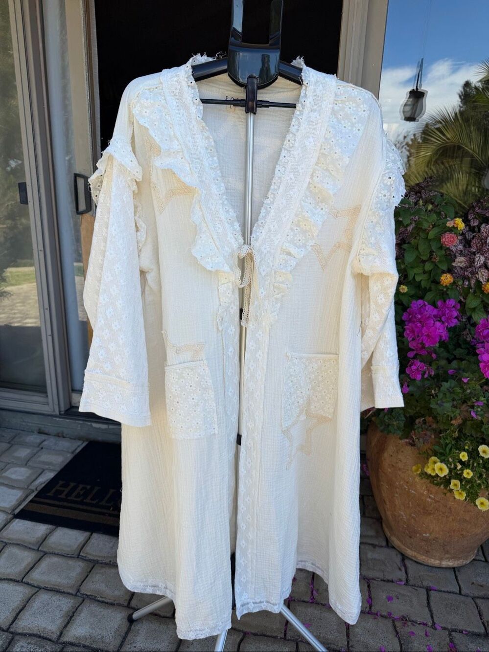 NWOT Anthropologie POL Boho star patch duster
